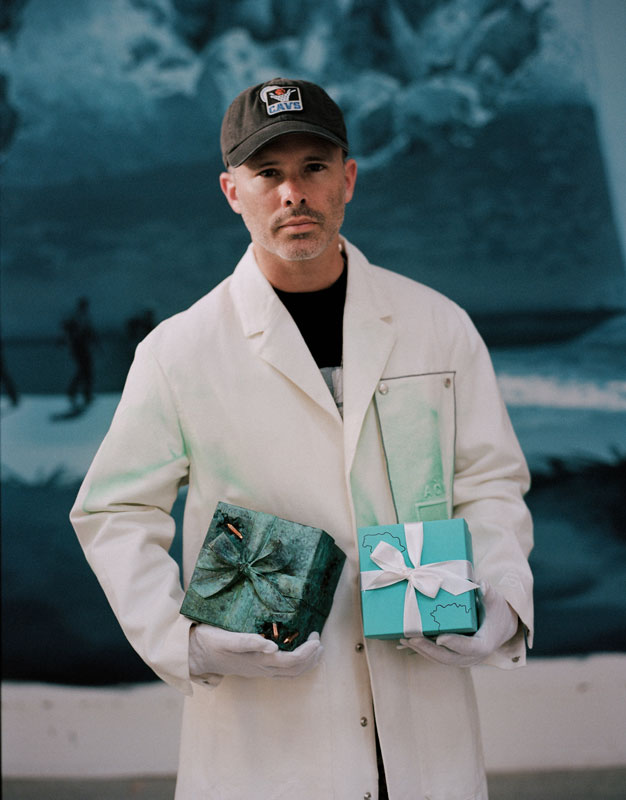Tiffany Daniel Arsham blue box artist