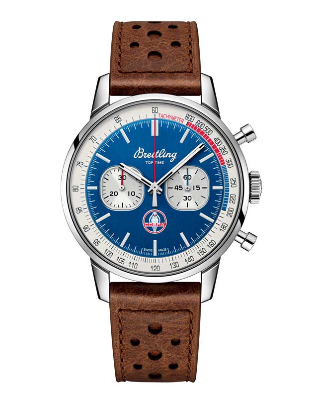 Watch car partnerships Breitling blue