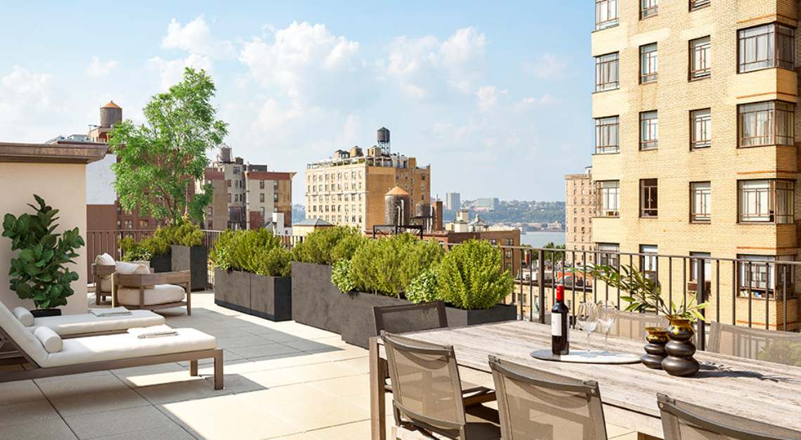 555 West End Avenue's Terrace Penthouse