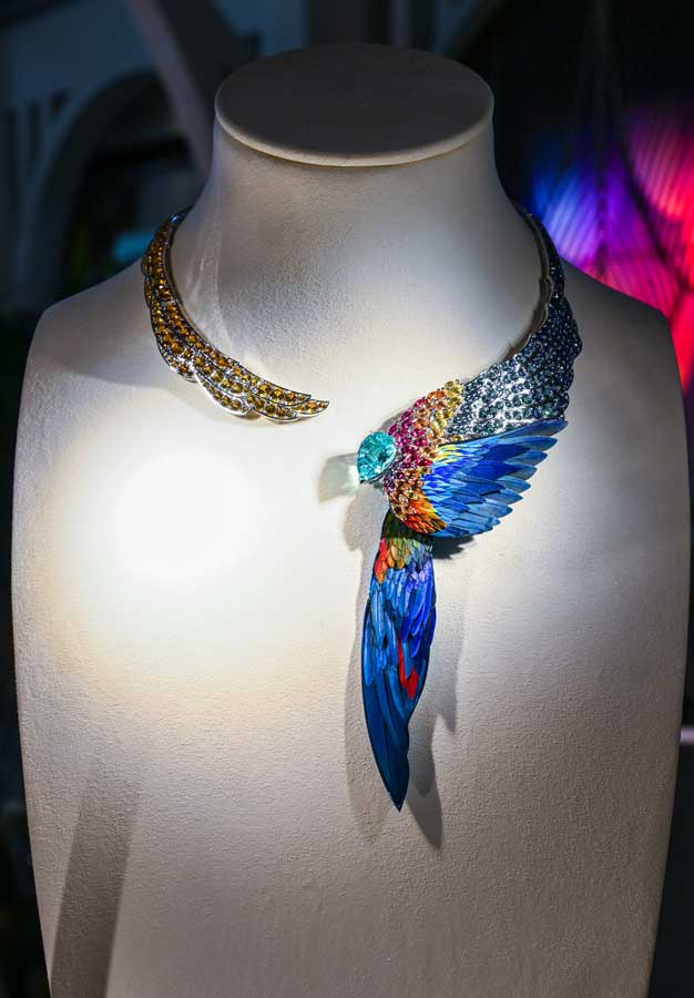 Piaget Wings of Light feather necklace