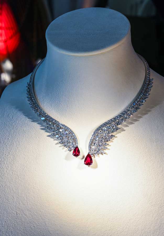 Piaget Wings of Light ruby necklace