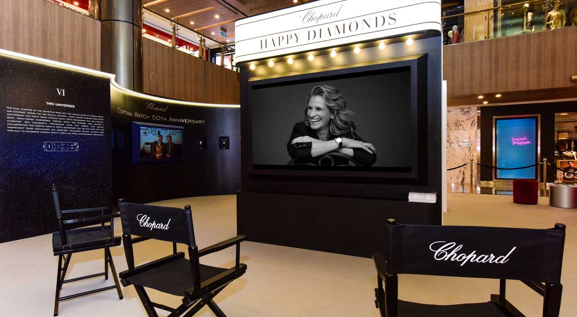 Cortina Chopard exhibition Julia Roberts