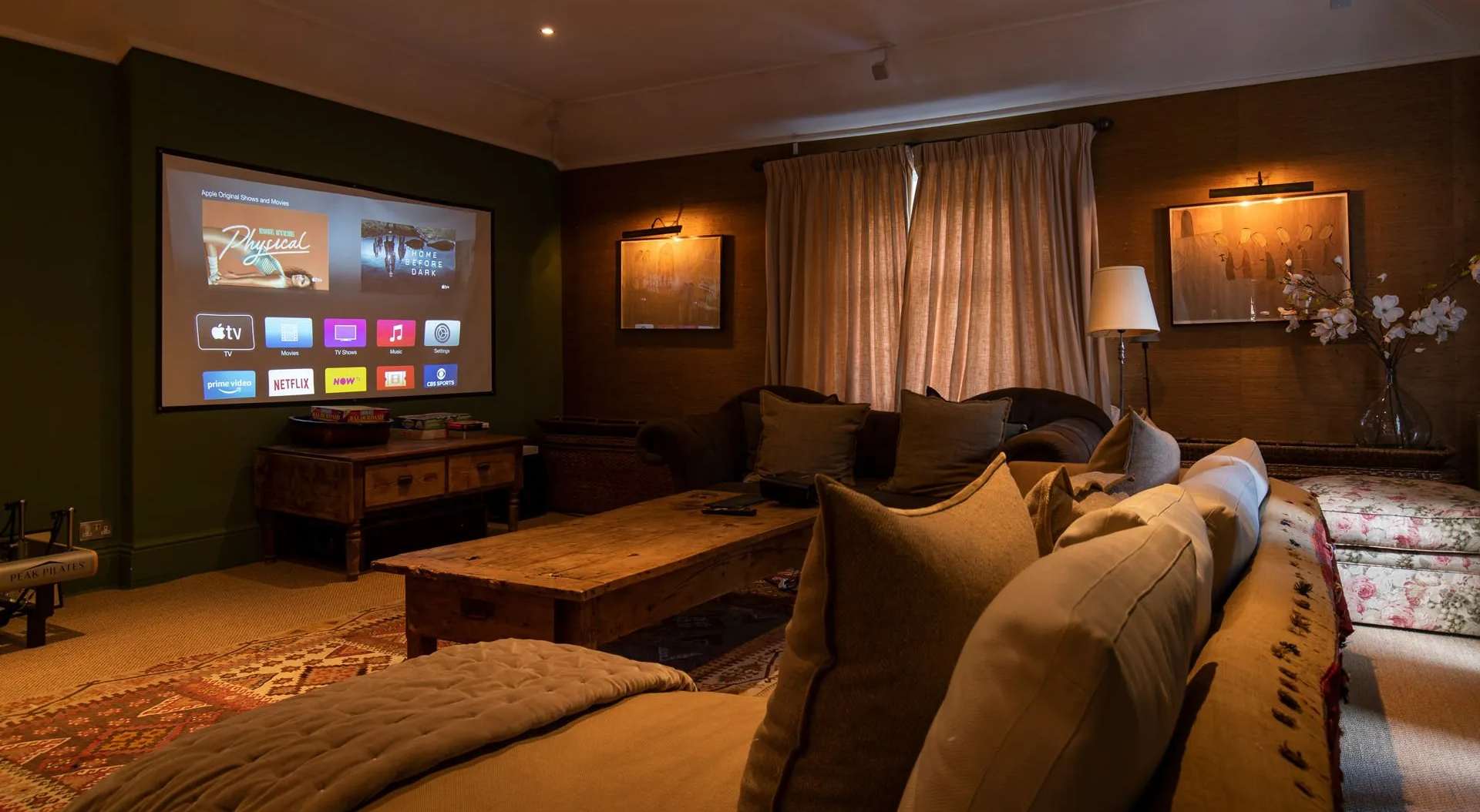 Sheepscombe House's cinema room