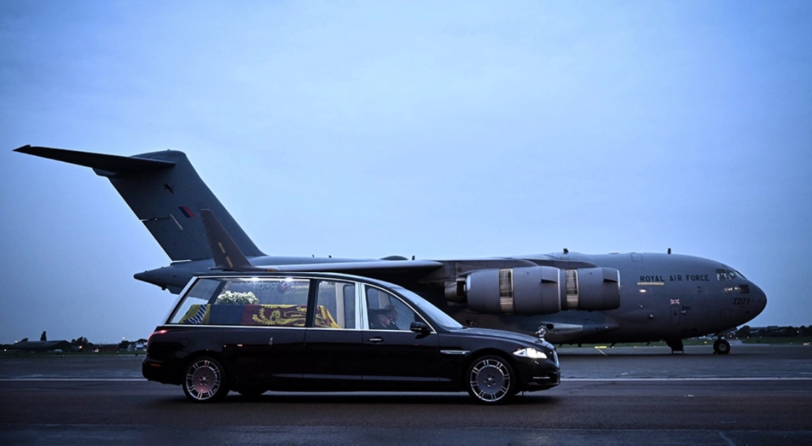 Queen Elizabeth's hearse