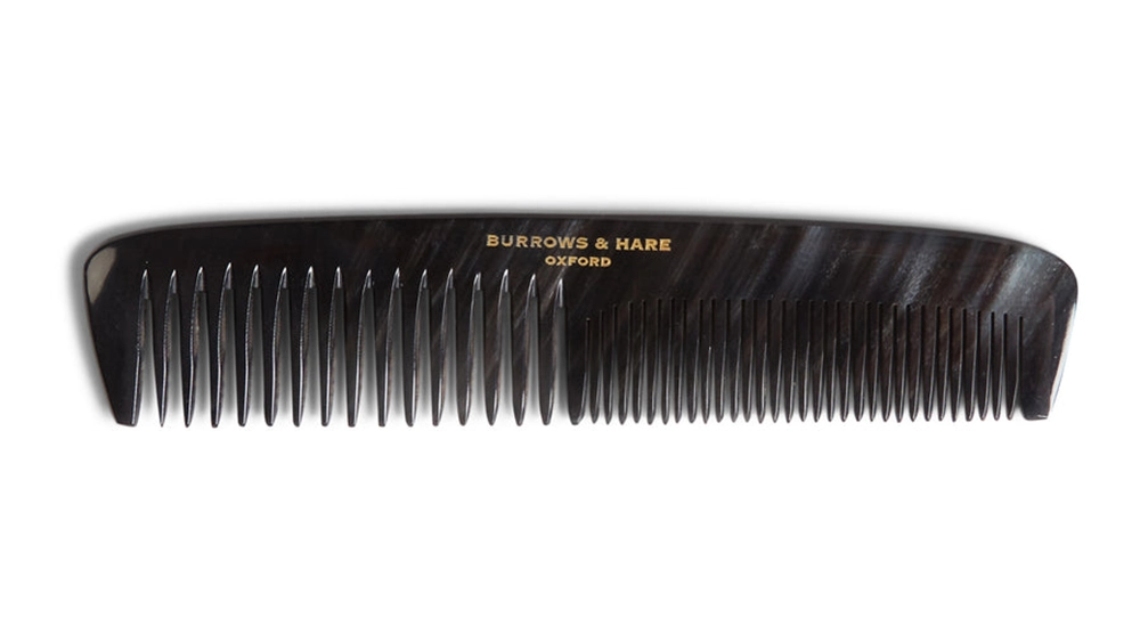Burrows & Hare Double-Ended Ox Horn Comb