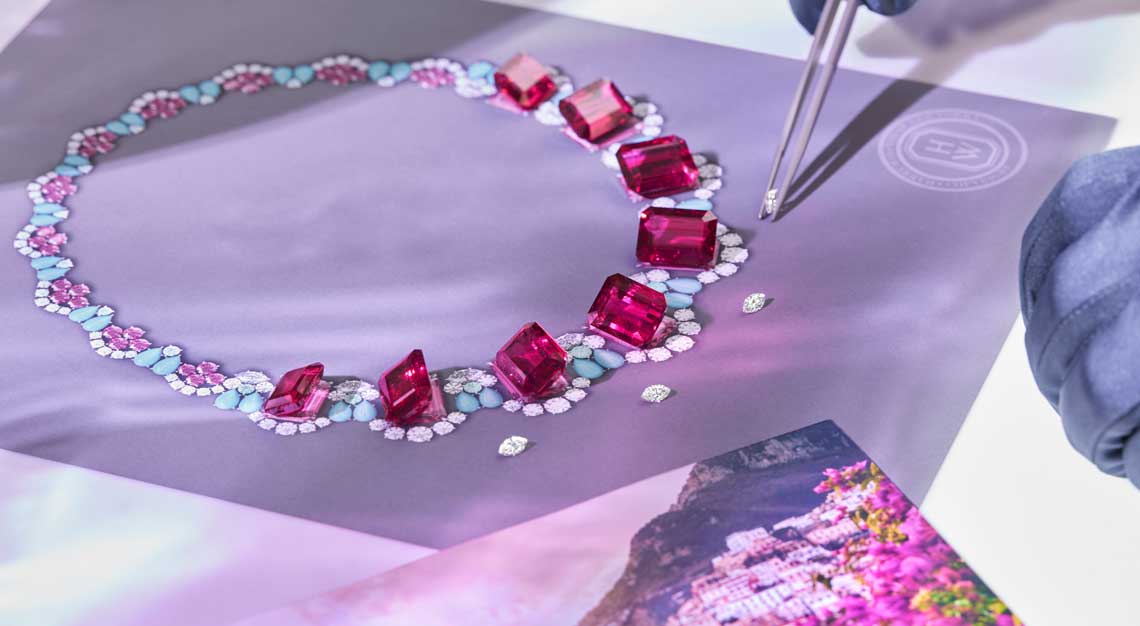 Harry Winston Majestic Escapes high jewellery rubellite amalfi