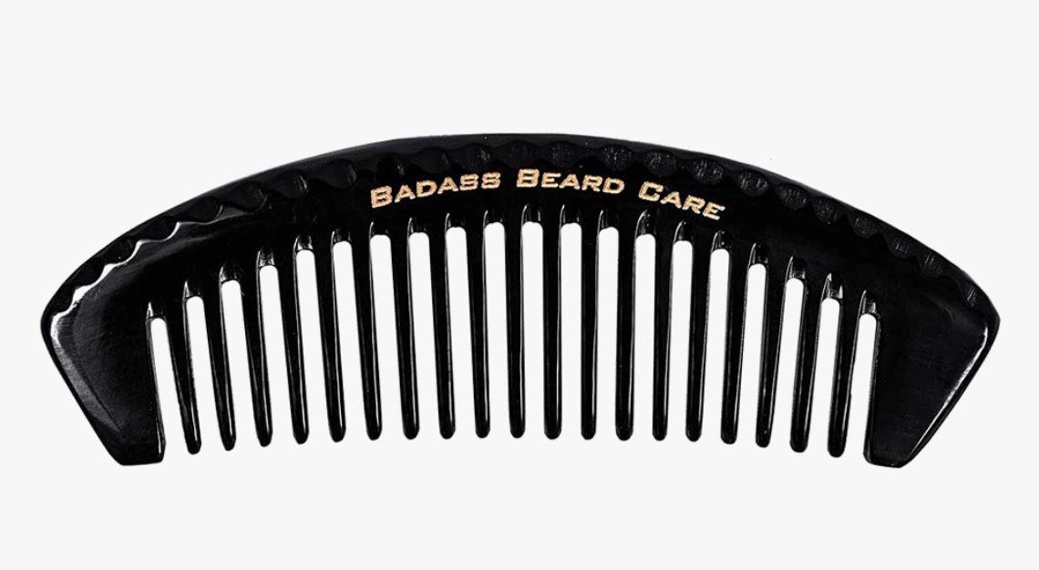 Badass Beard Care Wide-Tooth Ox Horn Beard Comb