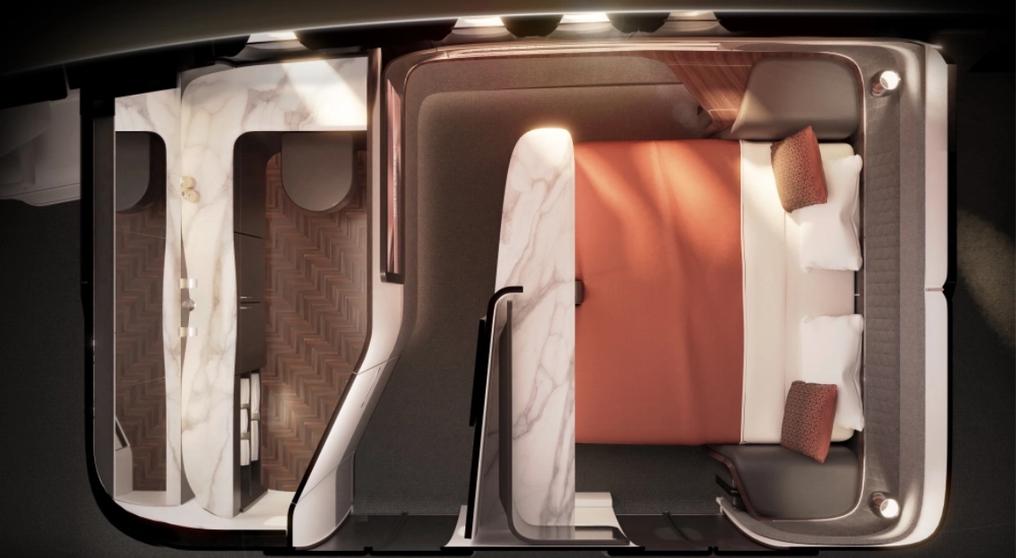 FactoryDesign first class cabin suite