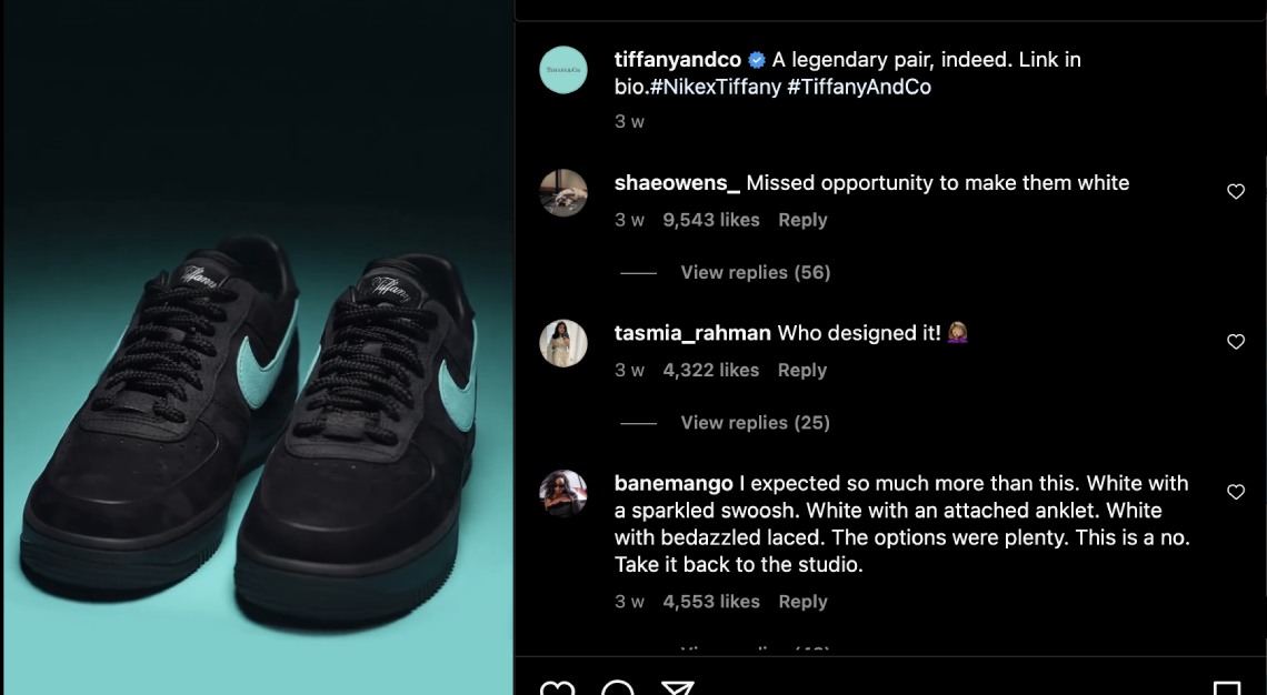 nike and tiffany collab