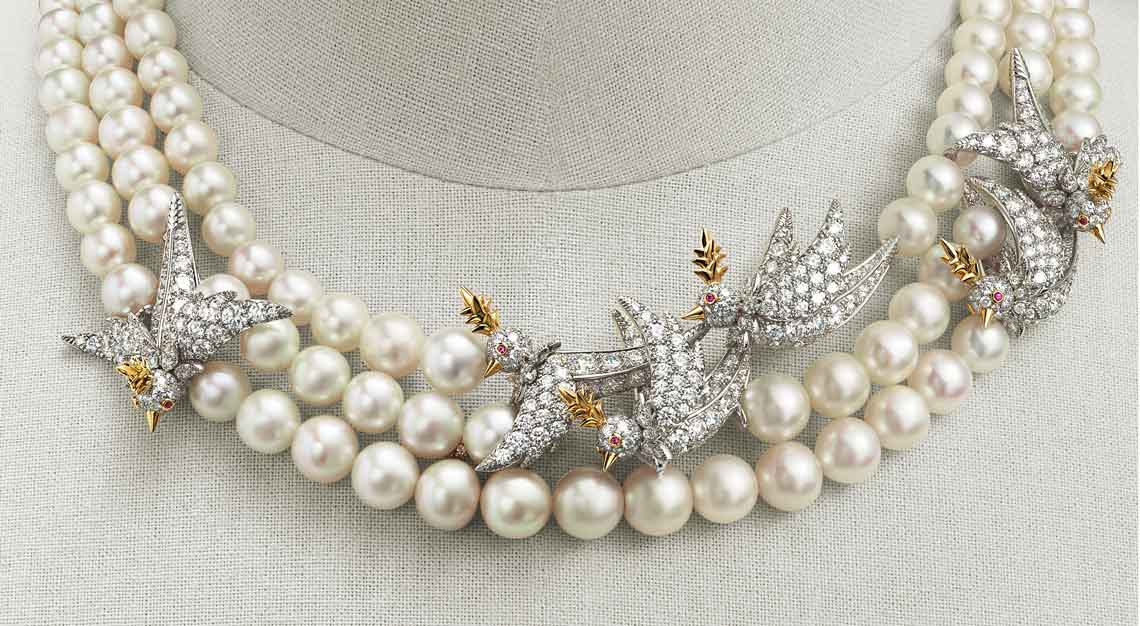 Tiffany Bird on Pearl collection
