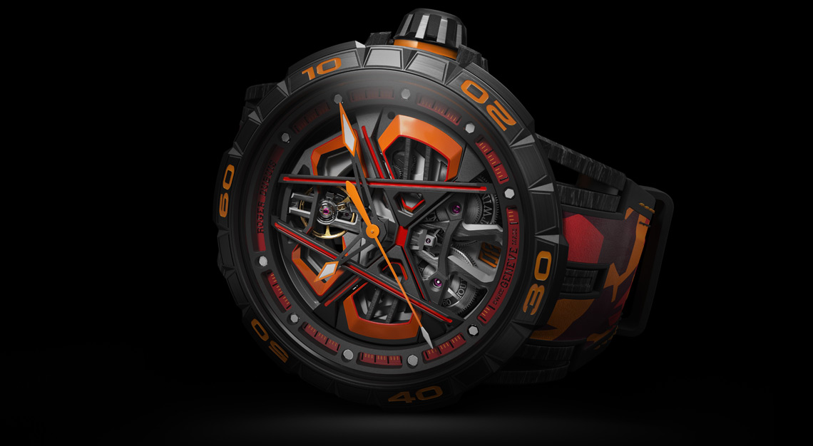 roger dubuis Excalibur Spider Huracán Sterrato Monobalancier