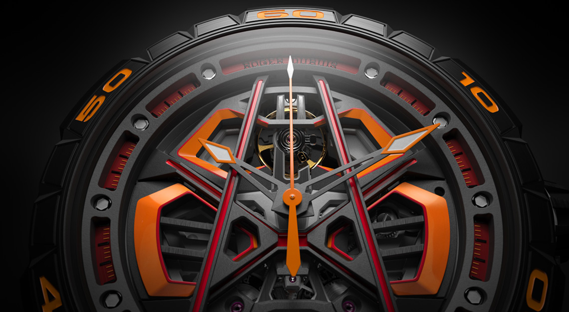 roger dubuis Excalibur Spider Huracán Sterrato Monobalancier