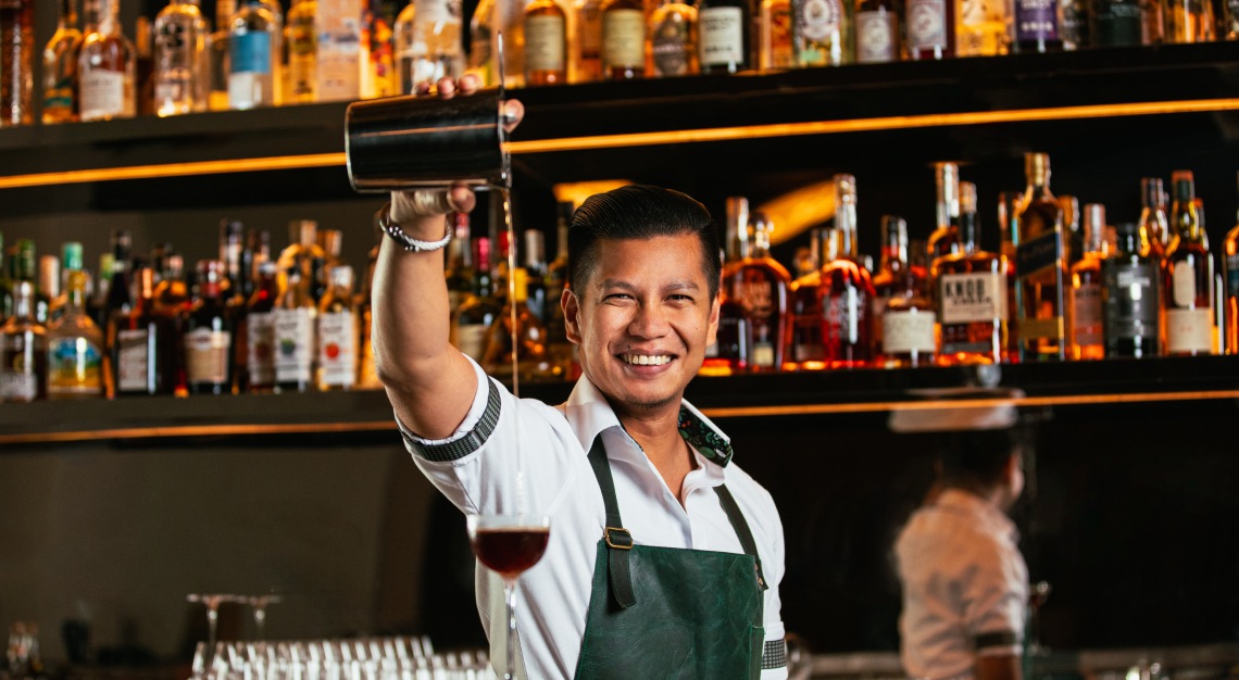 Jungle Ballroom Head Bartender Adrian Besa