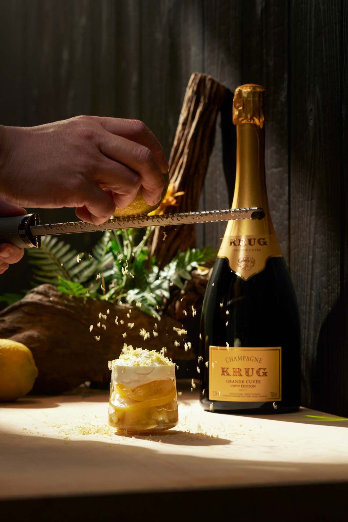 Chef Hatch's Krug x Lemon Dish