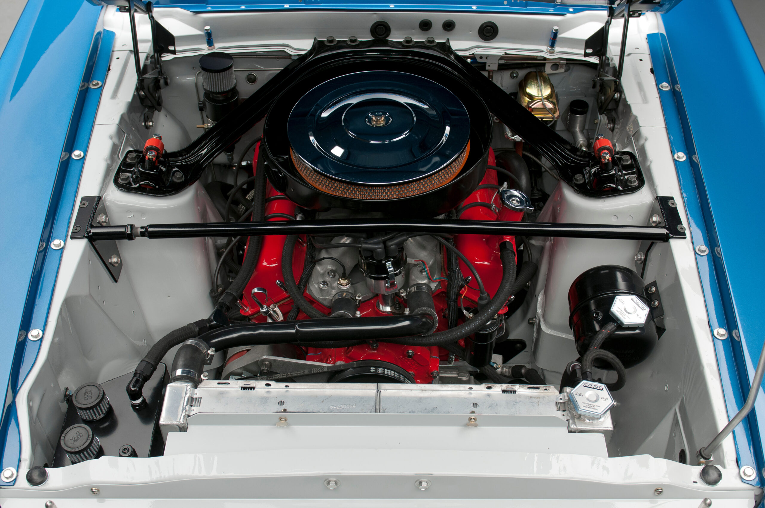 Photo of the 1969 Shelby GT350's engine