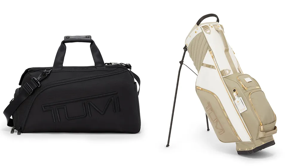 Photo of Tumi's golf bags