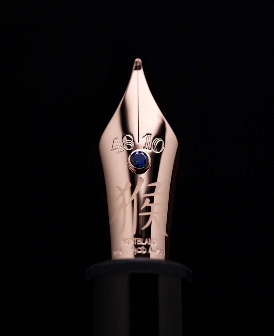 Montblanc pen with engraving on its nib