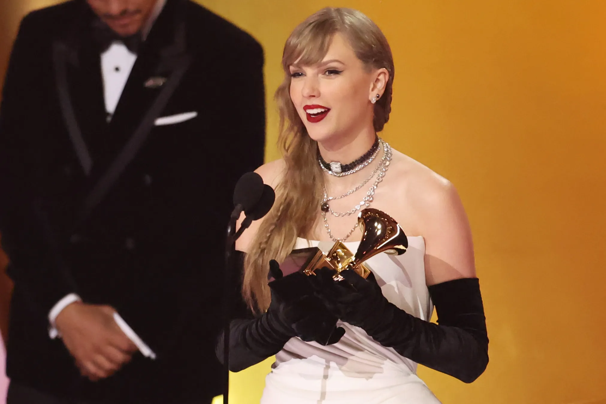 Taylor Swift at the 66th Grammy Awards