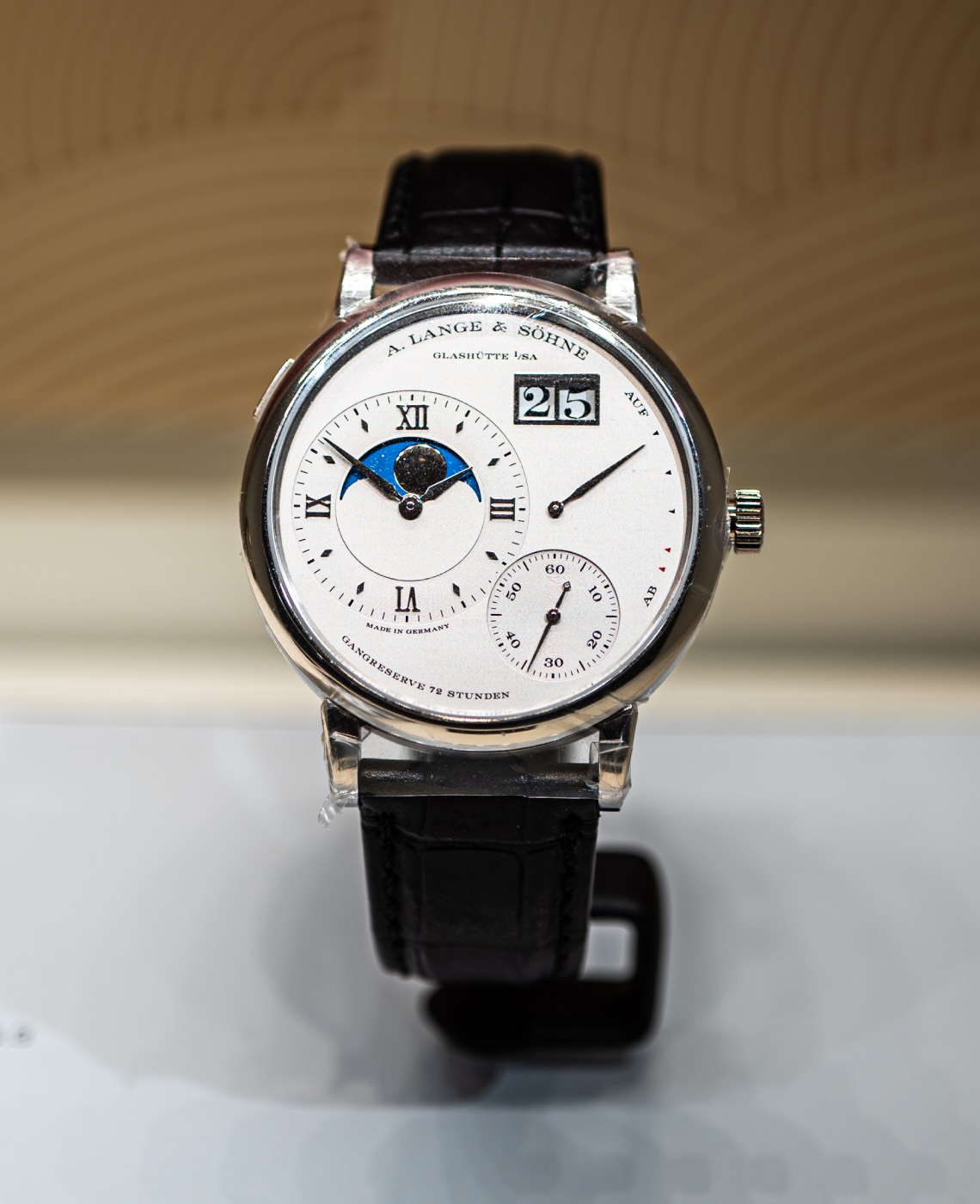 A. Lange & Söhne platinum timepiece, Grand Lange 1 Moon Phase