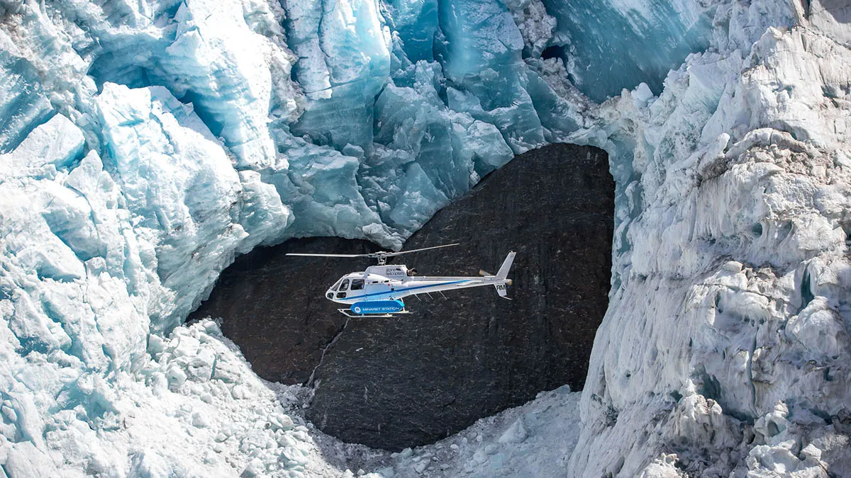 heli-skiing in cold-weather New Zealand for honeymoon