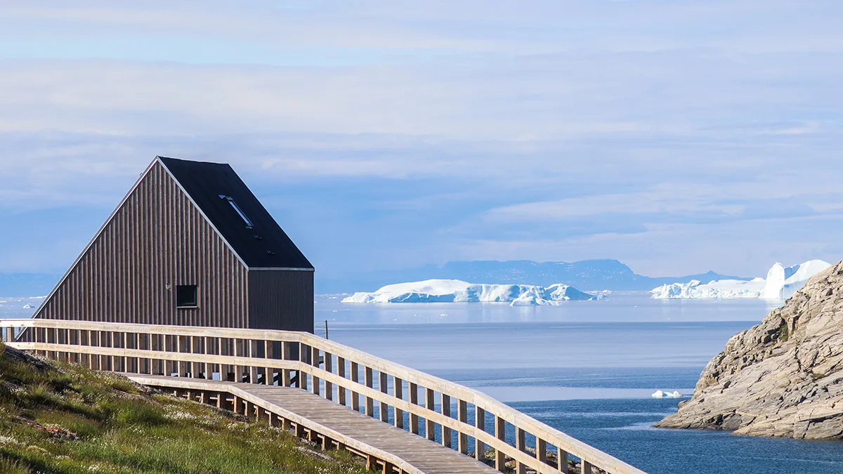 Ilimanaq Lodge in cold-weather Greenland