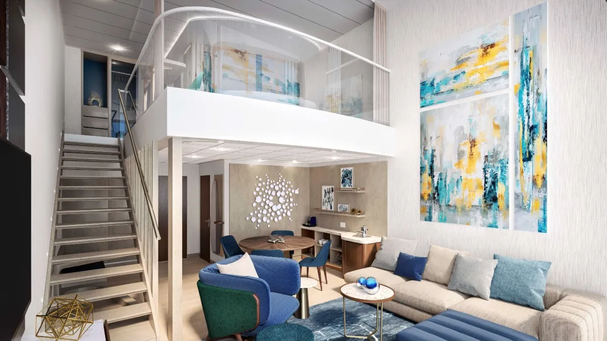 The Loft Suite in Royal Carribean's newest cruise ship