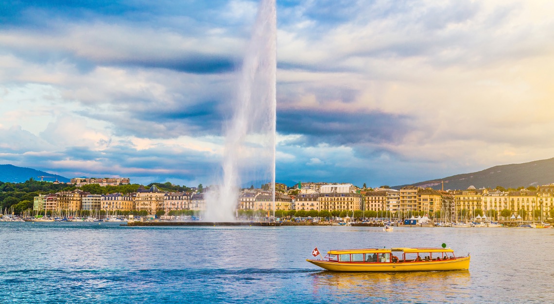 Landscape shot of Geneva