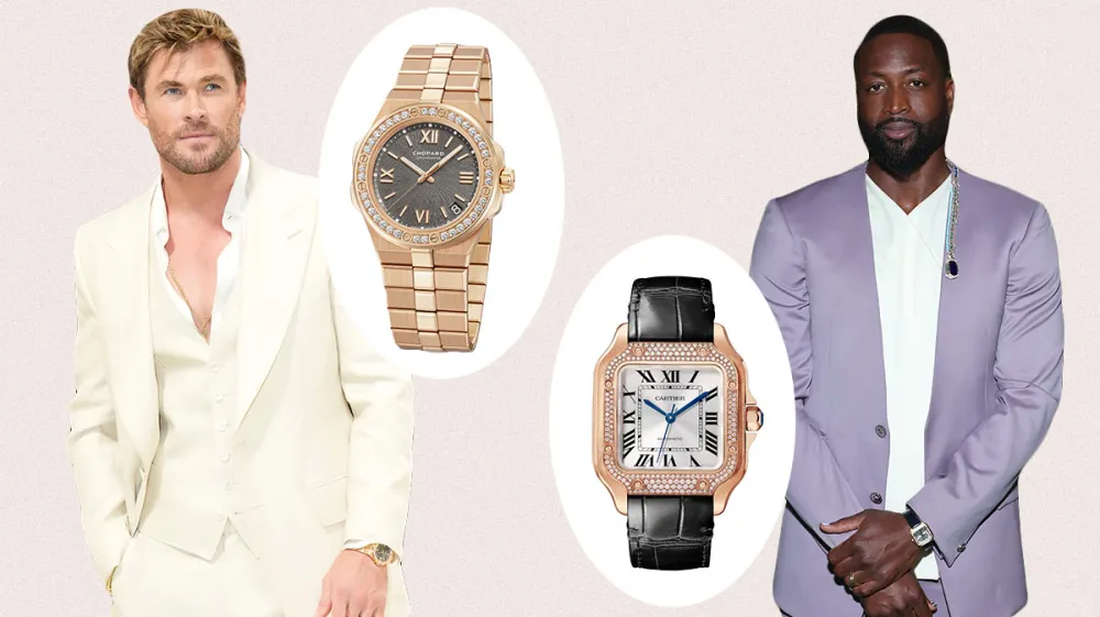 Chris Hemsworth and Dwayne Wade rocking watches at the met gala