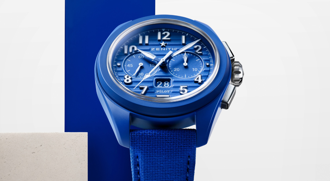 Zenith Blue Ceramic Chronograph Trilogy