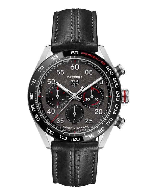 Watch car partnerships TAG Heuer leather