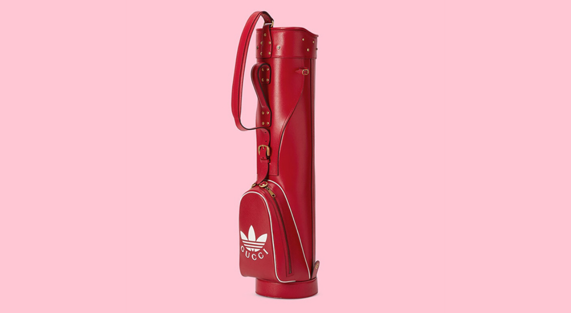 Gucci and Adidas golf bag