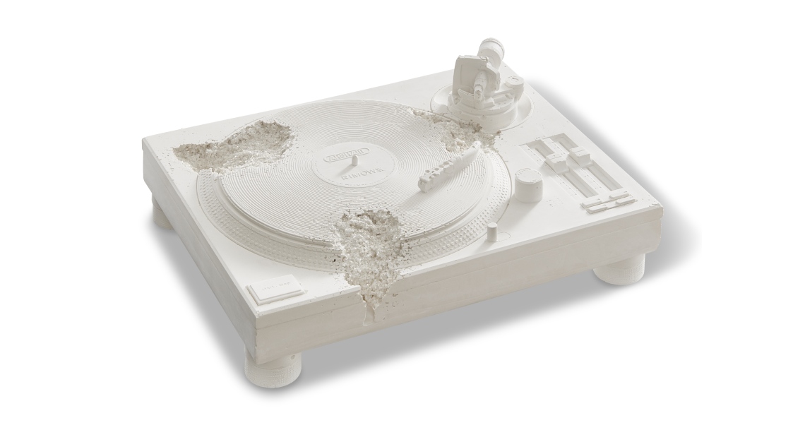 Rimowa x Daniel Arsham Eroded Turntable in Pilot Case