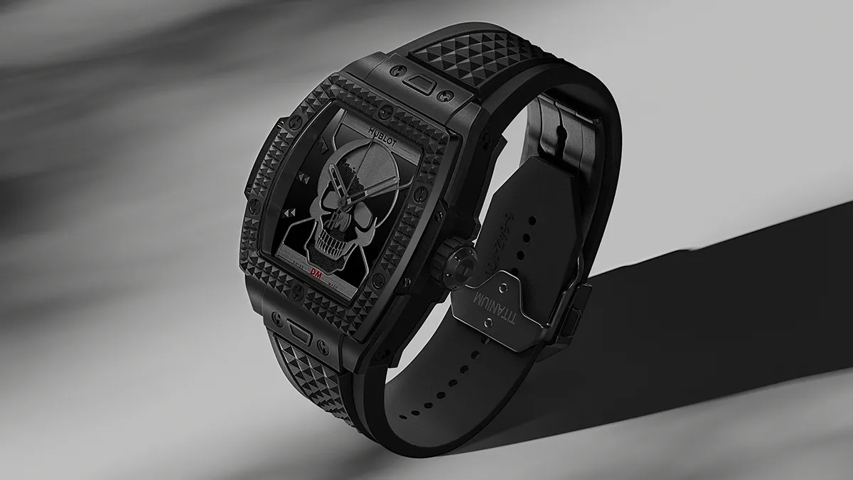 front view of the Hublot x Depeche Mode watch