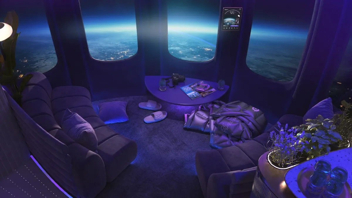 the capsule lounge where guests will have the world's most expensive meal
