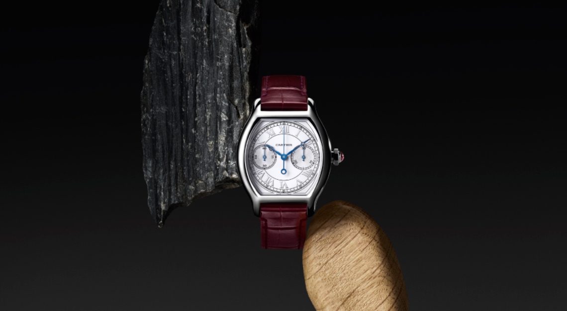 Cartier Tortue Monopoussoir Chronograph watch